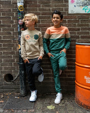 Afbeelding in Gallery-weergave laden, Sweater Sjoerd Peach - Sand - Green
