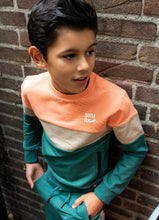 Afbeelding in Gallery-weergave laden, Sweater Sjoerd Peach - Sand - Green
