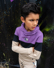Afbeelding in Gallery-weergave laden, Hoodie Siem Purple - Black - Sand

