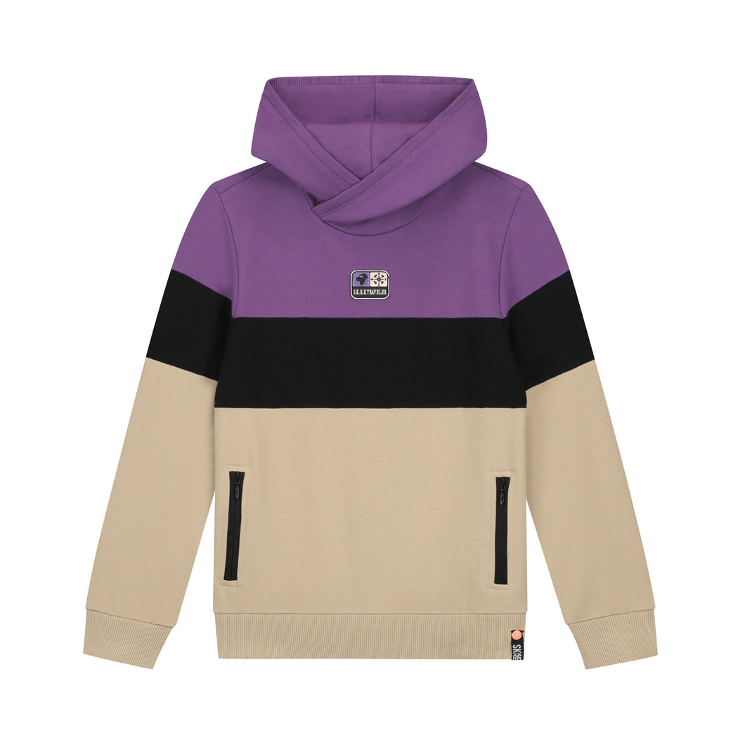 Hoodie Siem Purple - Black - Sand