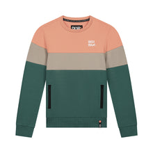Afbeelding in Gallery-weergave laden, Sweater Sjoerd Peach - Sand - Green
